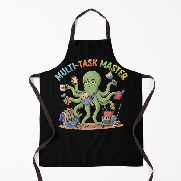 Item preview, Multi-Task Master Octopus Shirt – Funny Busy Mom Tee designed and sold by ZyxDes.
