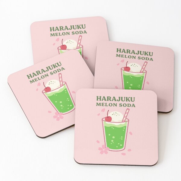 Item preview, Harajuku Melon Soda Kawaii Japanese Drink Art designed and sold by AbsoluteMotif.