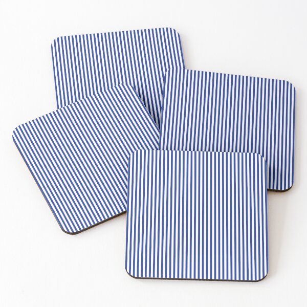 Item preview, Blue Stripe Pattern – Scandinavian Coastal Minimalist Thin Lines designed and sold by TheSlowShore.