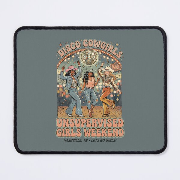 Item preview, Retro Disco Cowgirls Nashville Girls Trip Western Aesthetic designed and sold by SplashTastic.