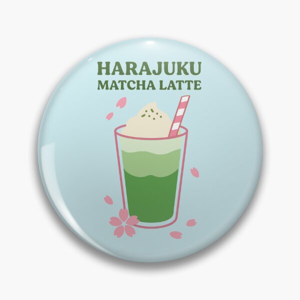 Item preview, Harajuku Matcha Latte Kawaii Japanese Cafe Art designed and sold by AbsoluteMotif.