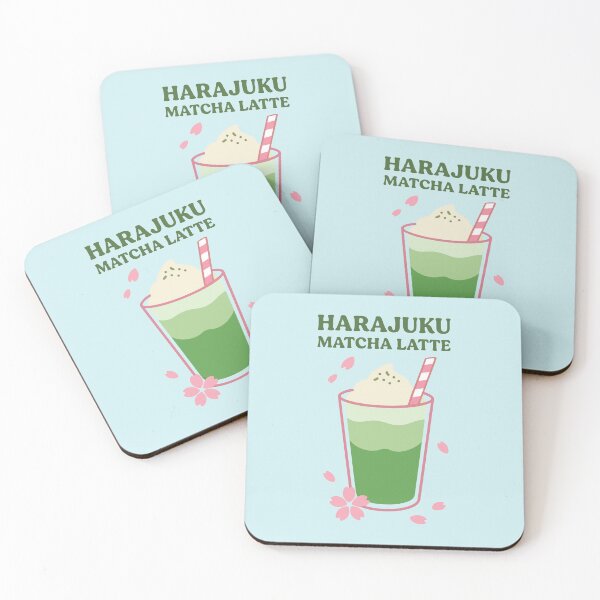 Item preview, Harajuku Matcha Latte Kawaii Japanese Cafe Art designed and sold by AbsoluteMotif.