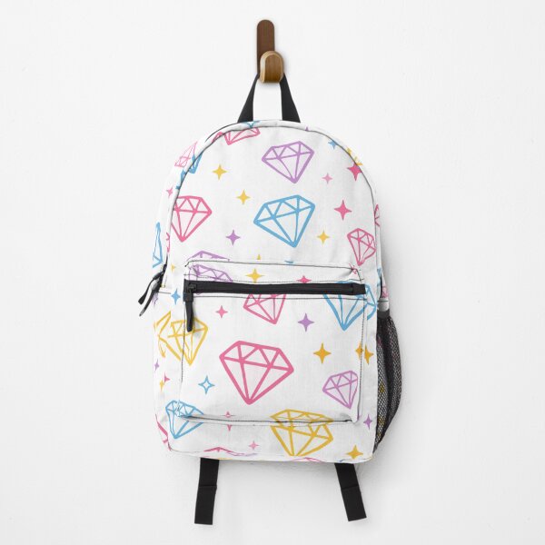 Item preview, Pastel Diamond Kawaii Pattern Colorful Gem Print designed and sold by AbsoluteMotif.