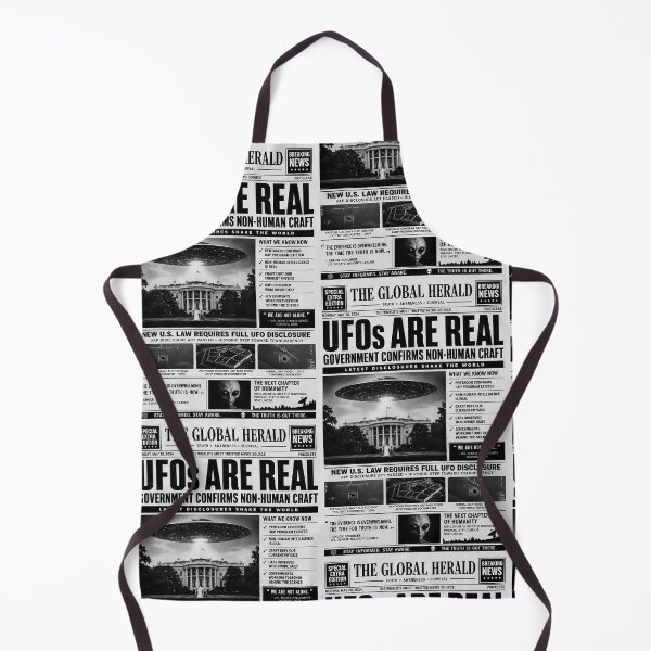 Item preview, UFOs Are Real Vintage Newspaper Design – UAP Disclosure Alien Conspiracy Artwork designed and sold by OfficialBDC.