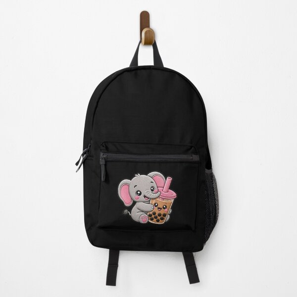 Item preview, Kawaii Baby Elephant Bubble Tea Embroidery Patch designed and sold by ColorSplash123.