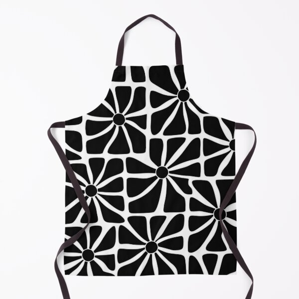 Item preview, Black and White Retro Floral Pattern Design designed and sold by AbsoluteMotif.