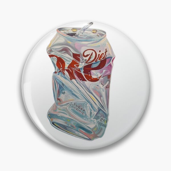 Item preview, Crushed Coke Diet Can 90s Grunge Still Life Art designed and sold by Mustangana.