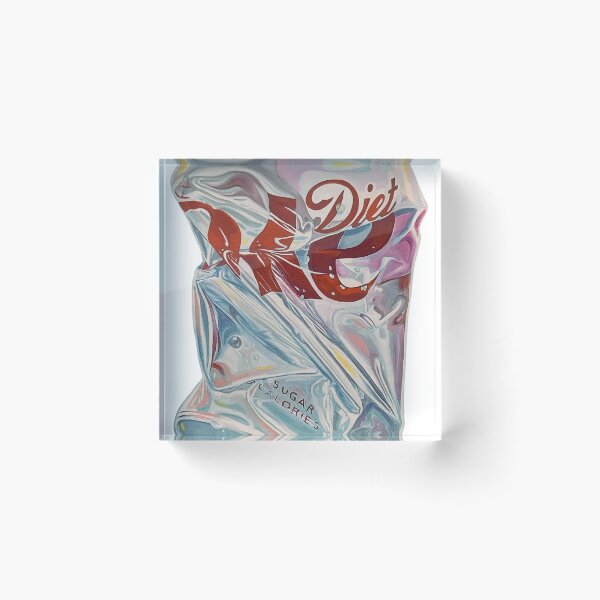 Item preview, Crushed Coke Diet Can 90s Grunge Still Life Art designed and sold by Mustangana.