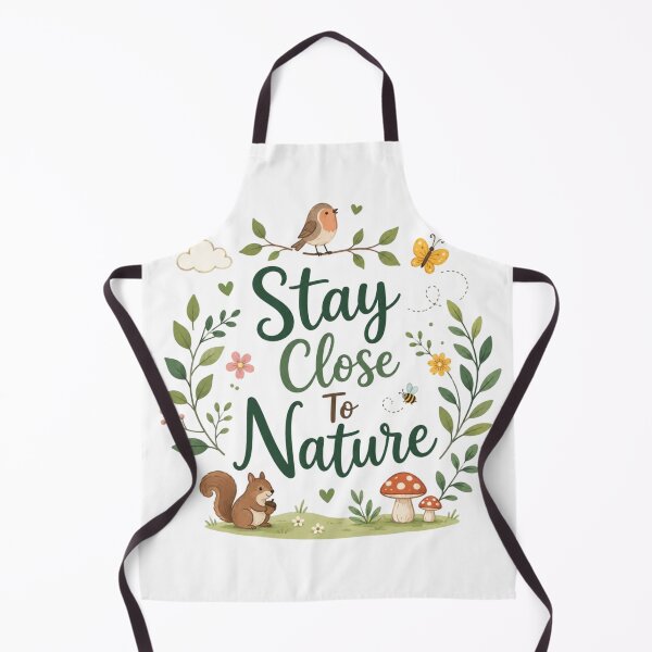 Item preview, Stay Close To Nature Cute Forest Quote Design | Whimsical Nature Aesthetic Illustration designed and sold by Sanika arts .
