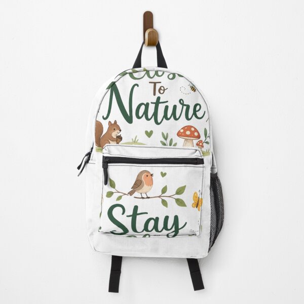 Item preview, Stay Close To Nature Cute Forest Quote Design | Whimsical Nature Aesthetic Illustration designed and sold by Sanika arts .