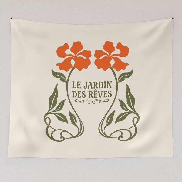 Item preview, Le Jardin des Rêves Art Nouveau Botanical Design designed and sold by AbsoluteMotif.
