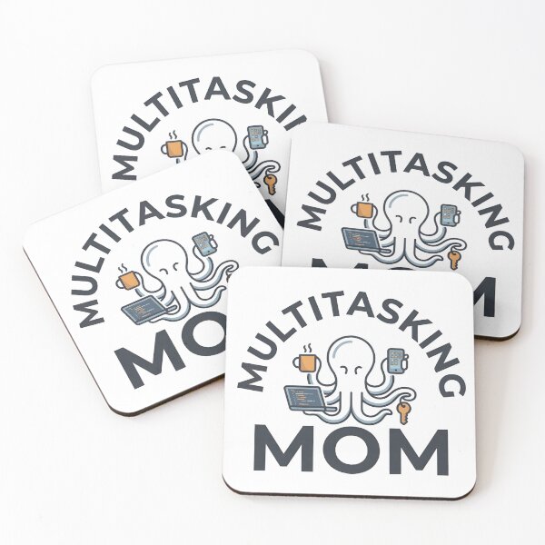 Item preview,  Minimal Multitasking Mom Shirt – Modern Octopus Mom Tee designed and sold by ZyxDes.