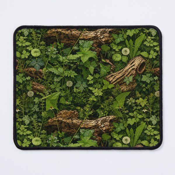 Item preview, Wild Green Repeating Pattern – Forest Floor Nature Texture designed and sold by InnerwayStudio.