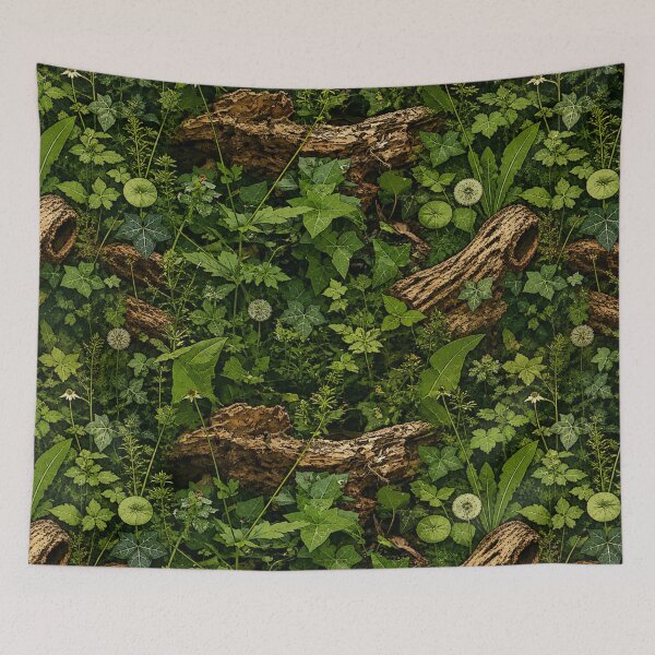 Item preview, Wild Green Repeating Pattern – Forest Floor Nature Texture designed and sold by InnerwayStudio.