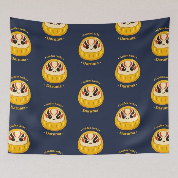 Item preview, Golden Lucky Daruma Japanese Kawaii Design designed and sold by AbsoluteMotif.