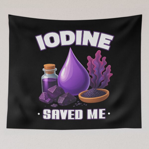 Item preview, Iodine Saved Me - Vibrant Purple Supplement Graphic designed and sold by Jt41.