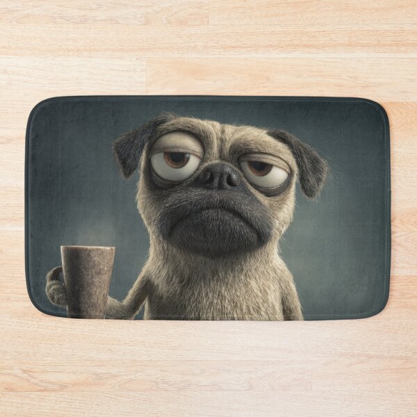 Item preview, Dog holds a cup and looks bored designed and sold by anytka.