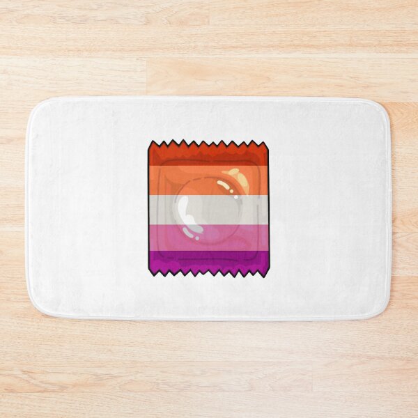 Item preview, Lesbian Flag Condom Pack Safe Sex Vintage Apothecary Art designed and sold by Mustangana.