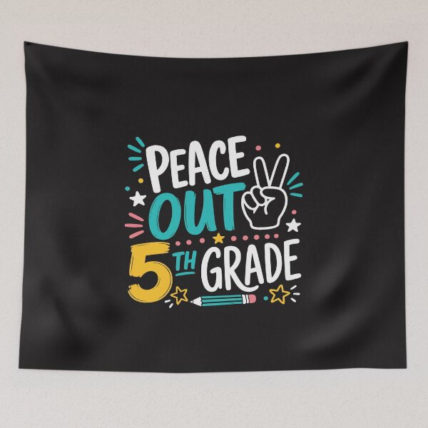 Item preview, Peace Out 5th Grade Graduation Funny Last Day of School designed and sold by kiralynstration.