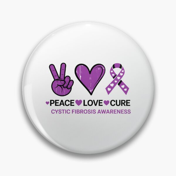 Item preview, Cystic Fibrosis Awareness Peace Love Cure designed and sold by sailorjessiArt.