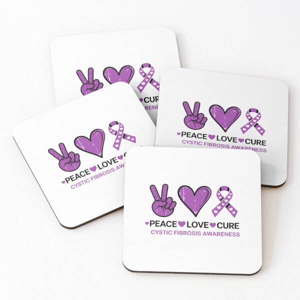 Item preview, Cystic Fibrosis Awareness Peace Love Cure designed and sold by sailorjessiArt.