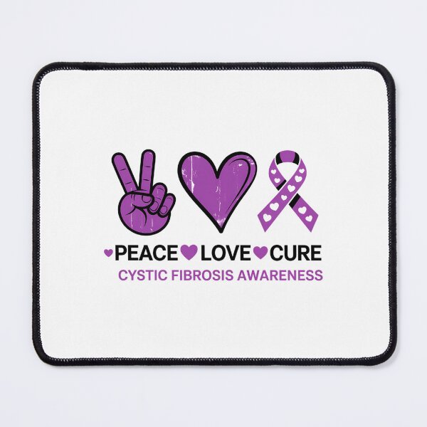 Item preview, Cystic Fibrosis Awareness Peace Love Cure designed and sold by sailorjessiArt.