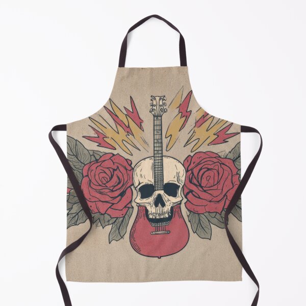 Item preview, Skull and guitar with roses design designed and sold by anytka.