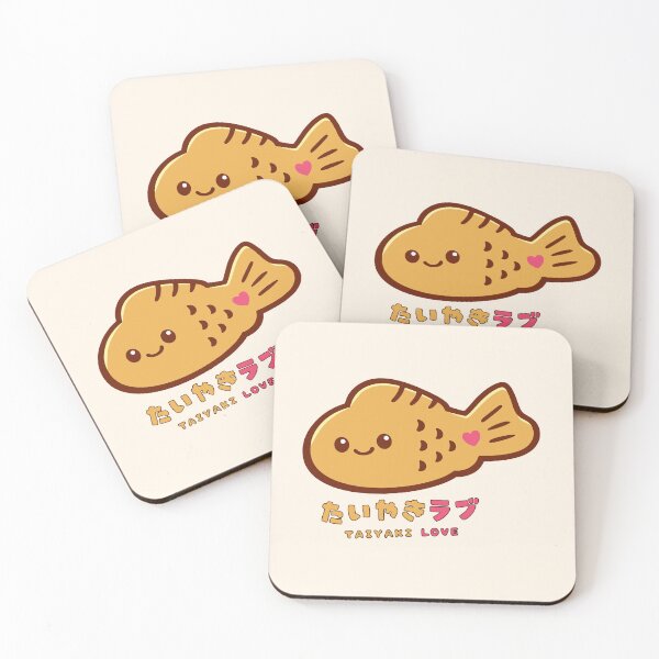 Item preview, Kawaii Taiyaki Love Japanese Street Food Art designed and sold by AbsoluteMotif.