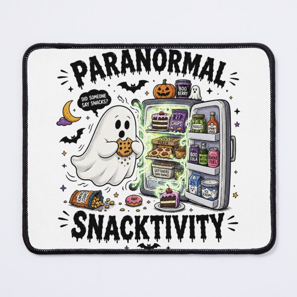 Item preview, Funny Ghost Paranormal Snacktivity Halloween Art designed and sold by InkNovaLab.