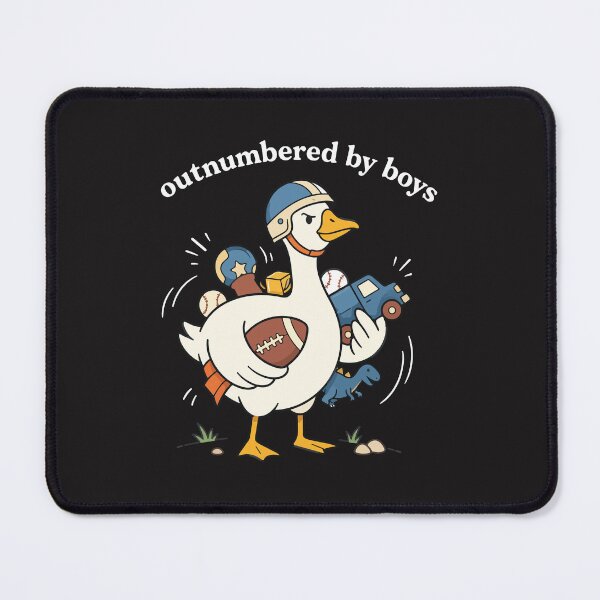 Item preview, Outnumbered By Boys Funny Mama of Sons Vintage Mother Humor designed and sold by kiralynstration.
