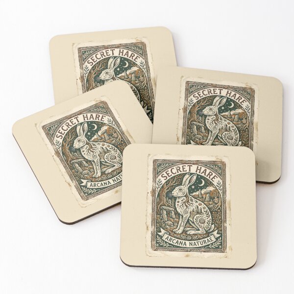 Item preview, Mystic Forest Hare Occult Art Folklore Illustration designed and sold by SplashTastic.