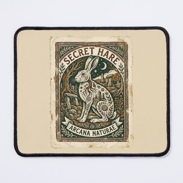 Item preview, Mystic Forest Hare Occult Art Folklore Illustration designed and sold by SplashTastic.