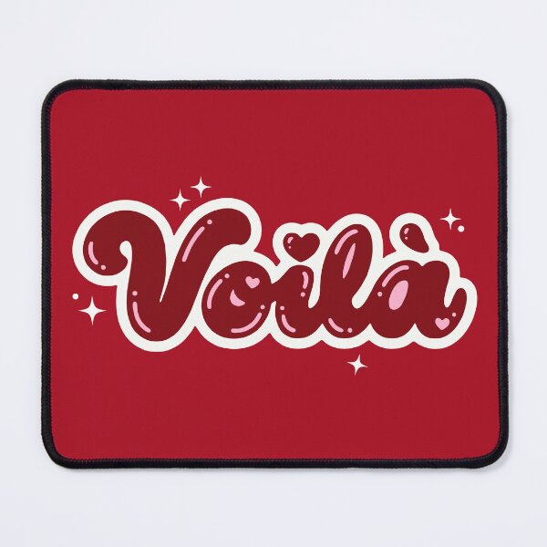 Item preview, Voilà French Retro Typography Red Edition designed and sold by AbsoluteMotif.