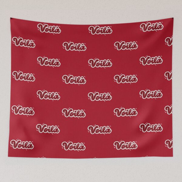 Item preview, Voilà French Retro Typography Red Edition designed and sold by AbsoluteMotif.