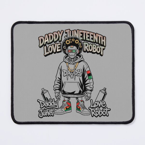 Item preview, Minimal Daddy Juneteenth Love Robot Inspirational Freedom Typography Design for Modern Culture Lovers designed and sold by Im-Ara.