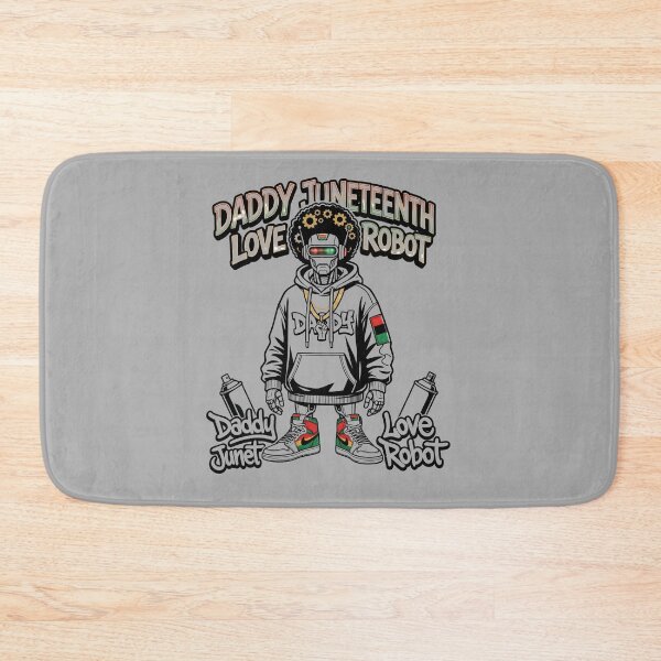 Item preview, Minimal Daddy Juneteenth Love Robot Inspirational Freedom Typography Design for Modern Culture Lovers designed and sold by Im-Ara.
