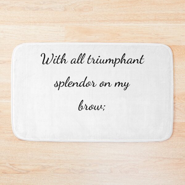 Item preview, "With all triumphant splendor on my brow;" - handwriting black designed and sold by ariksworld.