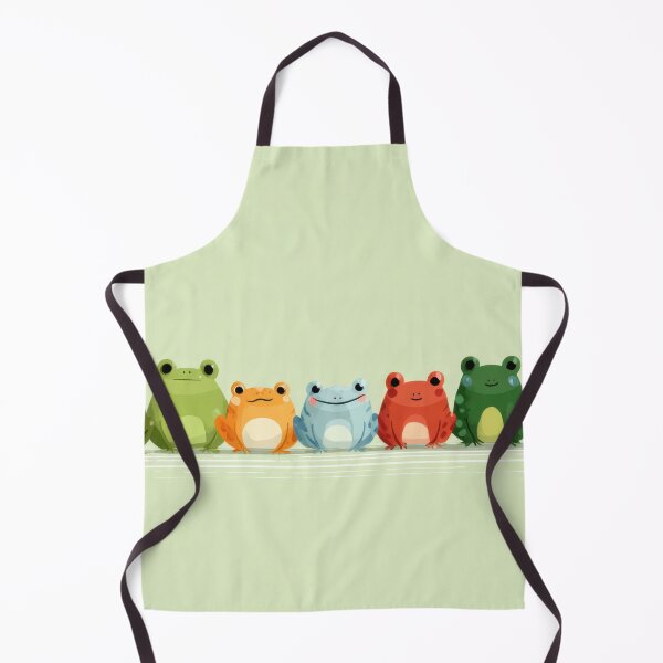 Item preview, Frogs lined up in a colorful row designed and sold by anytka.