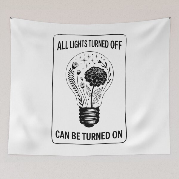 Item preview, All lights turned off mental health matters  designed and sold by sailorjessiArt.