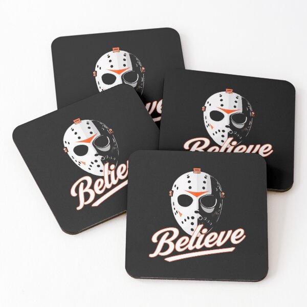Item preview, Believe Horror Mask Dark Aesthetic Graphic T-Shirt Design designed and sold by Kavya Art.