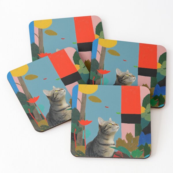 Item preview, Colorful Nature Cat Relaxing Artistic Kawaii Design designed and sold by Meow-Attitude.