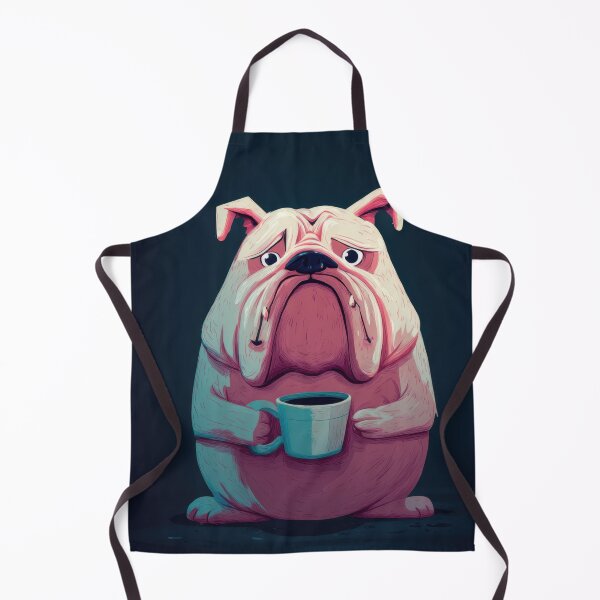 Item preview, Bulldog holding a cup in dark space designed and sold by anytka.