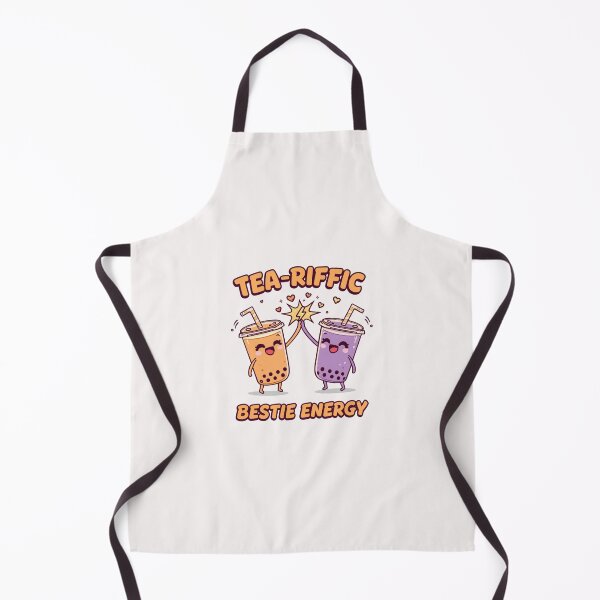 Item preview, Tea-riffic Bestie Energy – Cute Kawaii Bubble Tea Friendship Pun Design for Boba Lovers designed and sold by KhadijaBatool38.