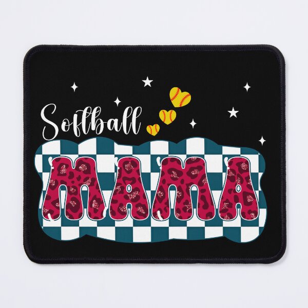 Item preview, Softball Mama Leopard Checkered Design designed and sold by LashondaGreen89.