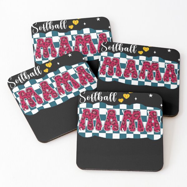 Item preview, Softball Mama Leopard Checkered Design designed and sold by LashondaGreen89.