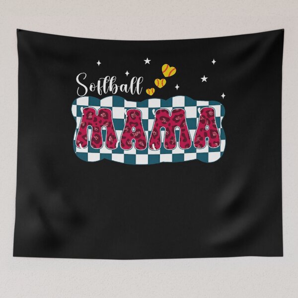 Item preview, Softball Mama Leopard Checkered Design designed and sold by LashondaGreen89.