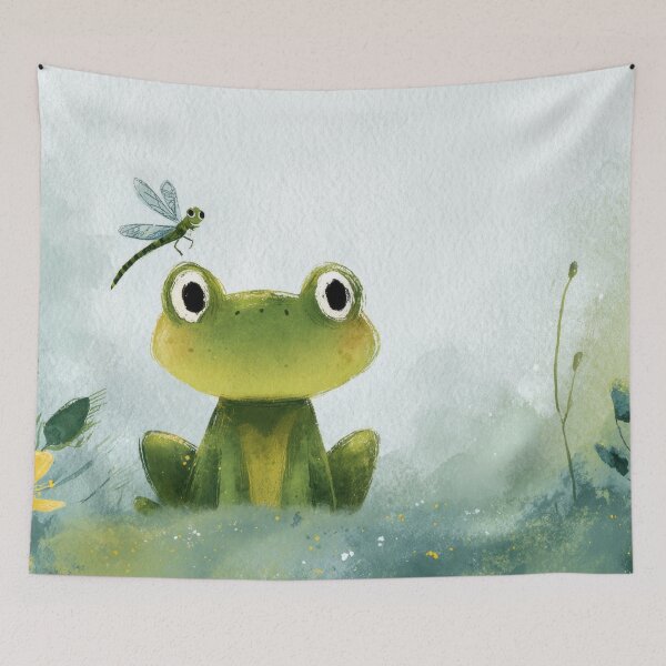 Item preview, Frog dragonfly in green designed and sold by anytka.