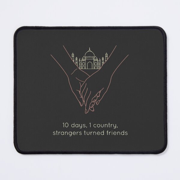 Item preview, Minimalist India Travel Friendship Quote Taj Mahal Outline designed and sold by SplashTastic.