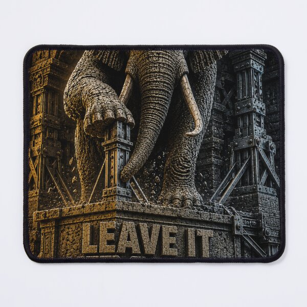 Item preview, Founder Legacy Leave It Stronger Elephant Brutalist Sculpture Art Print designed and sold by SavannaStrikes.