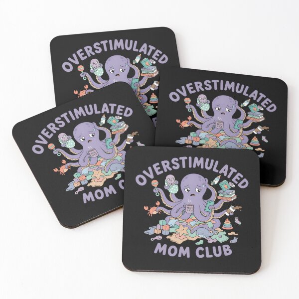 Item preview, Overstimulated Mom Depression Mental Health Essential T-Shirt  designed and sold by ZyxDes.